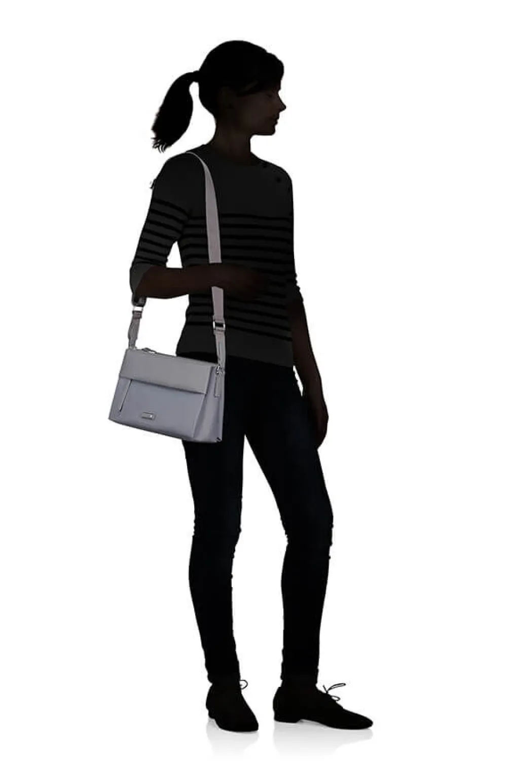 zalia__olkalaukku_1-3.webp Samsonite Zalia 3.0 Olkalaukku Silver Grey Outlet